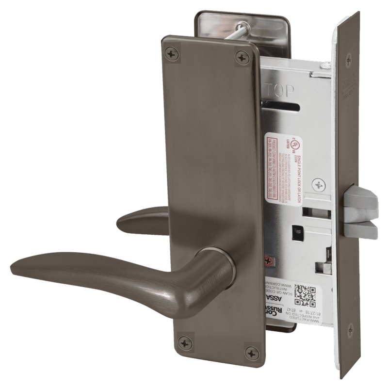 Picture of Corbin Russwin ML2010 DSN Passage or Closet Mortise Lock, DS Lever, N Escutcheon