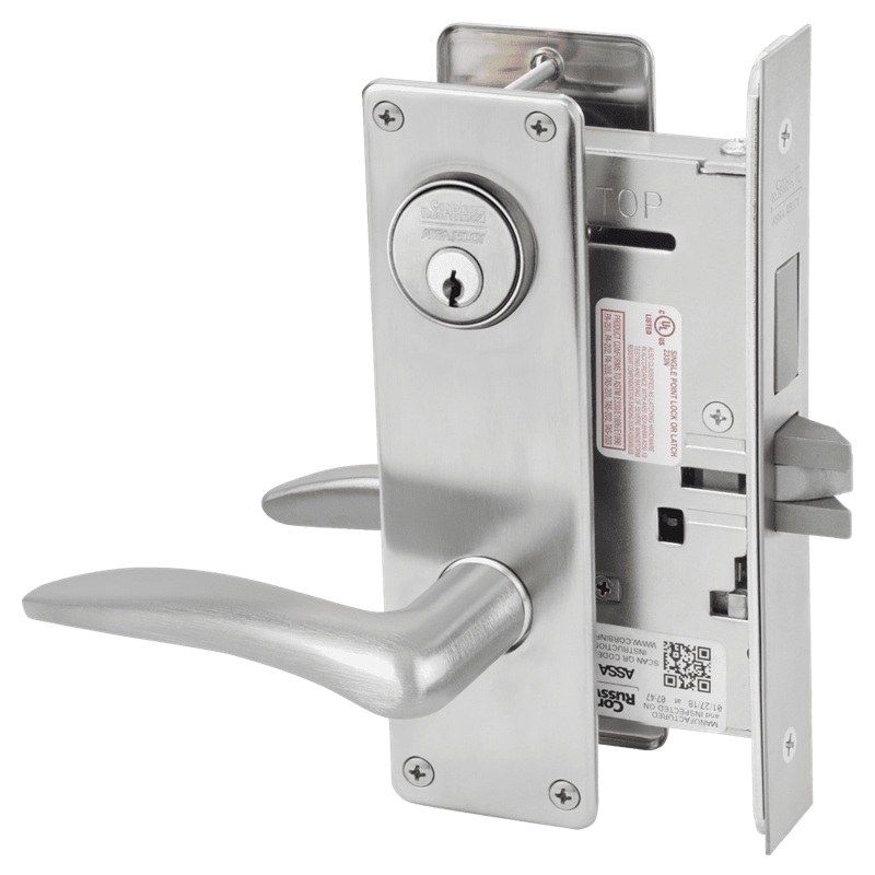 Picture of Corbin Russwin ML2024 DSN Entrance or Storeroom Mortise Lock, DS Lever, N Escutcheon