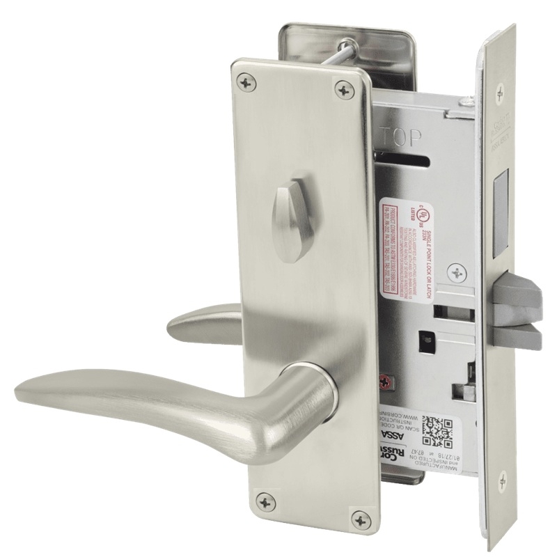 Picture of Corbin Russwin ML2030 DSN Privacy, Bedroom or Bathroom Mortise Lock, DS Lever, N Escutcheon