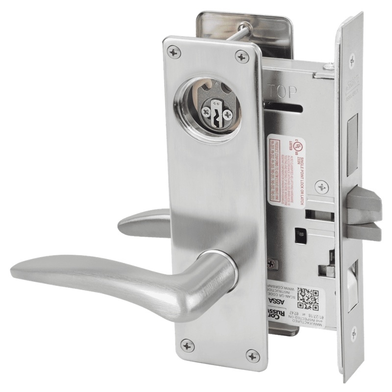 Picture of Corbin Russwin ML2048 DSN Entrance or Apartment Mortise Lock, DS Lever, N Escutcheon