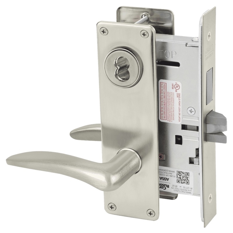 Picture of Corbin Russwin ML2065 DSN Dormitory or Entrance Mortise Lock, DS Lever, N Escutcheon
