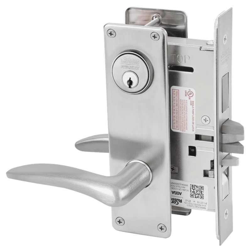 Picture of Corbin Russwin ML2067 DSN Apartment or Dormitory Mortise Lock, DS Lever, N Escutcheon
