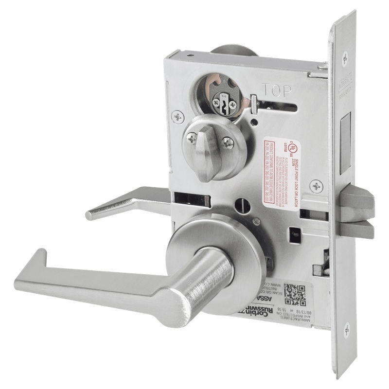 Picture of Corbin Russwin ML2030 ESA Privacy, Bedroom or Bathroom Mortise Lock, ES Lever, A Rose