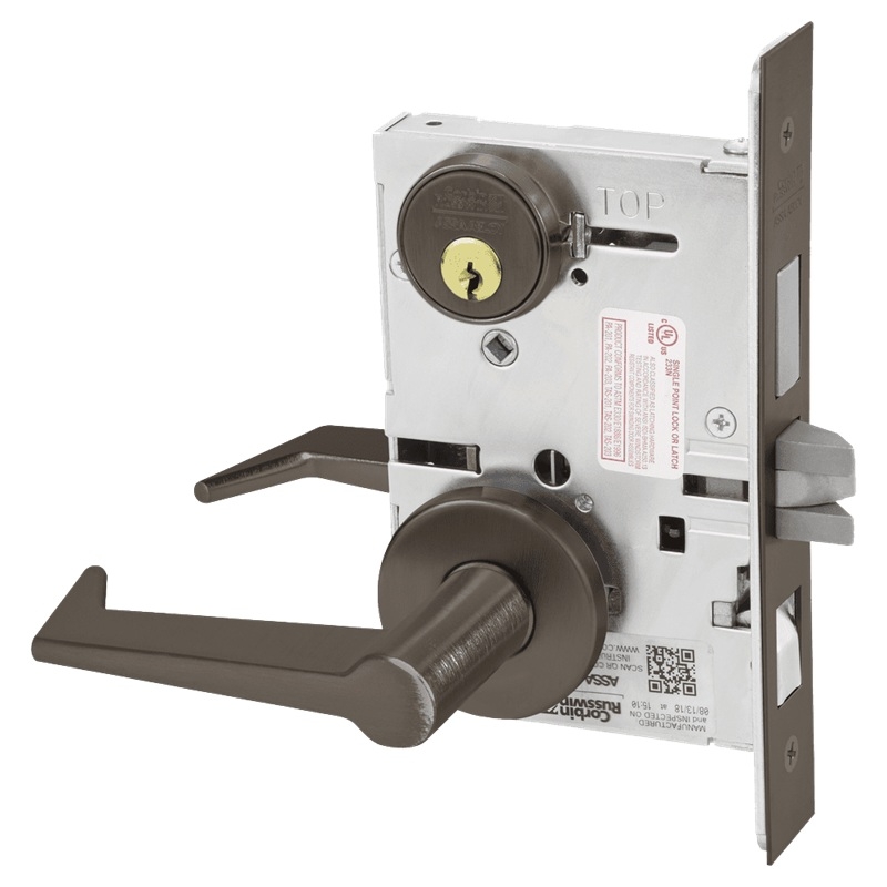 Picture of Corbin Russwin ML2048 ESA Entrance or Apartment Mortise Lock, ES Lever, A Rose