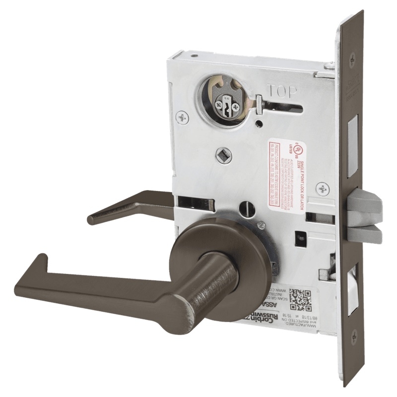 Picture of Corbin Russwin ML2048 ESA Entrance or Apartment Mortise Lock, ES Lever, A Rose