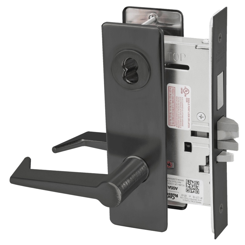 Picture of Corbin Russwin ML2029 ESM Hotel or Motel Mortise Lock, ES Lever, M Escutcheon