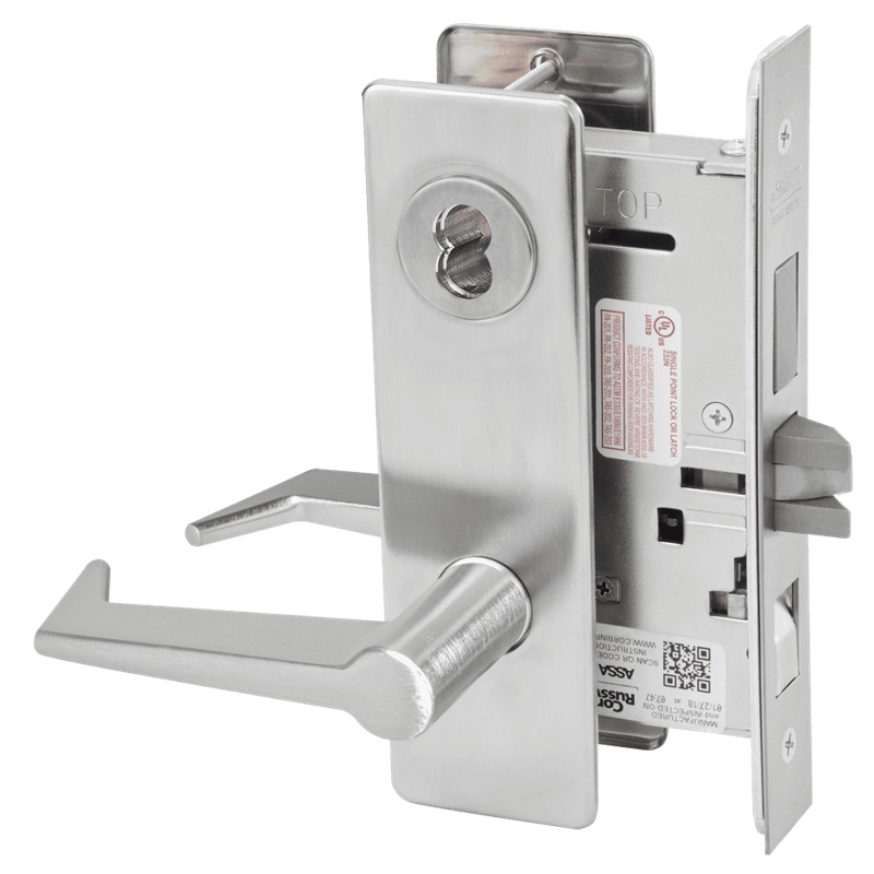Picture of Corbin Russwin ML2048 ESM Entrance or Apartment Mortise Lock, ES Lever, M Escutcheon