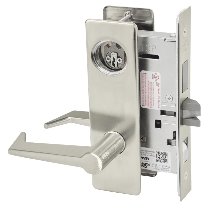 Picture of Corbin Russwin ML2048 ESM Entrance or Apartment Mortise Lock, ES Lever, M Escutcheon