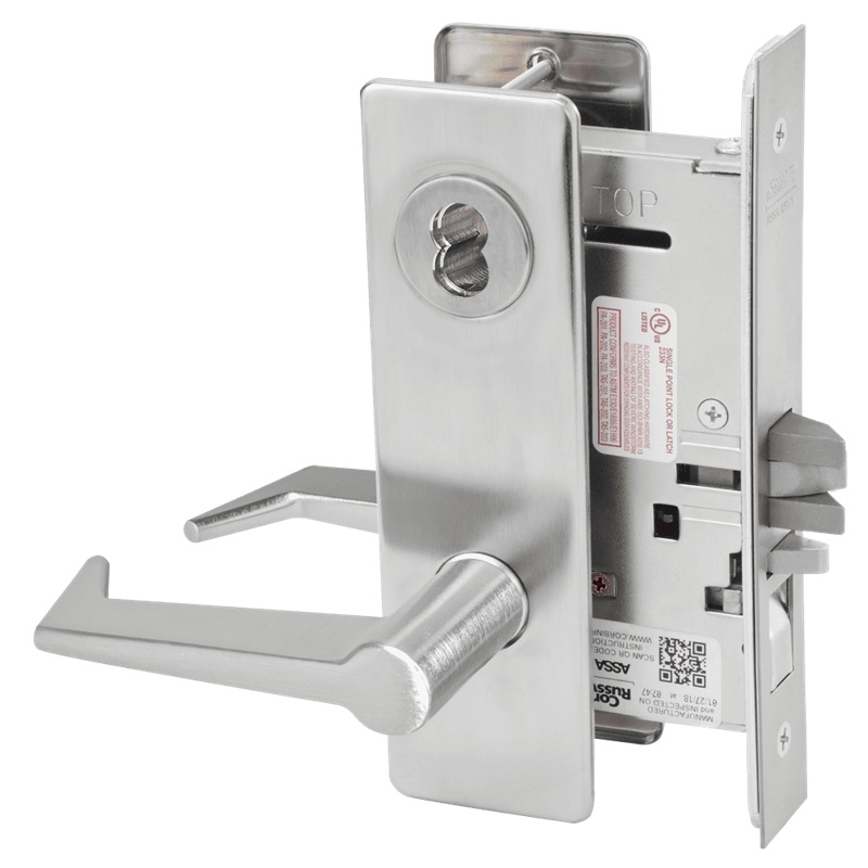 Picture of Corbin Russwin ML2051 ESM Entrance or Office Mortise Lock, ES Lever, M Escutcheon