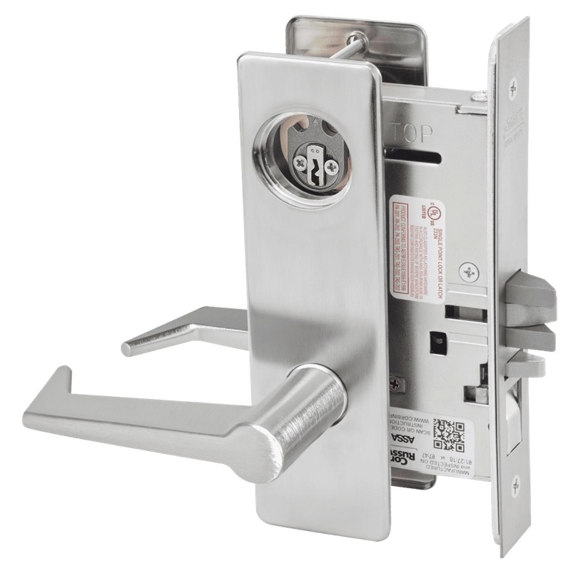 Picture of Corbin Russwin ML2051 ESM Entrance or Office Mortise Lock, ES Lever, M Escutcheon