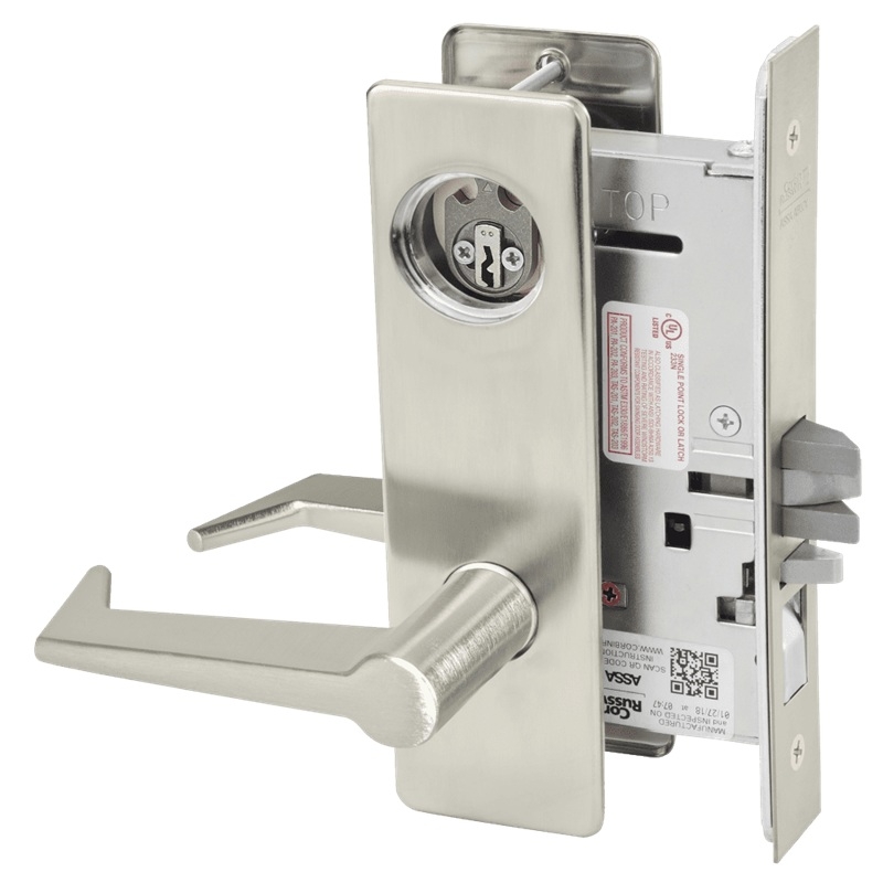 Picture of Corbin Russwin ML2051 ESM Entrance or Office Mortise Lock, ES Lever, M Escutcheon