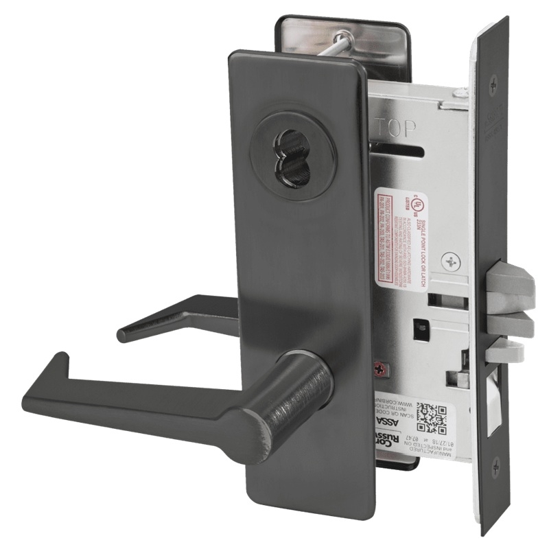 Picture of Corbin Russwin ML2051 ESM Entrance or Office Mortise Lock, ES Lever, M Escutcheon