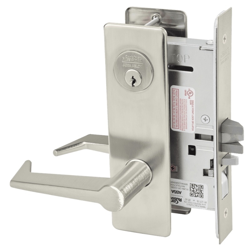 Picture of Corbin Russwin ML2051 ESM Entrance or Office Mortise Lock, ES Lever, M Escutcheon