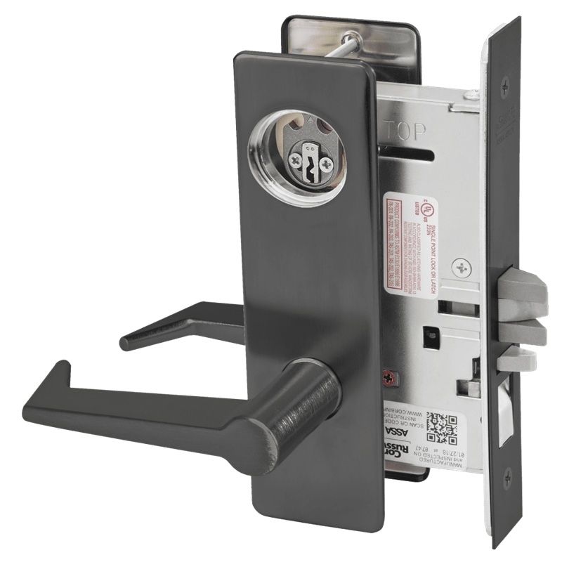 Picture of Corbin Russwin ML2051 ESM Entrance or Office Mortise Lock, ES Lever, M Escutcheon