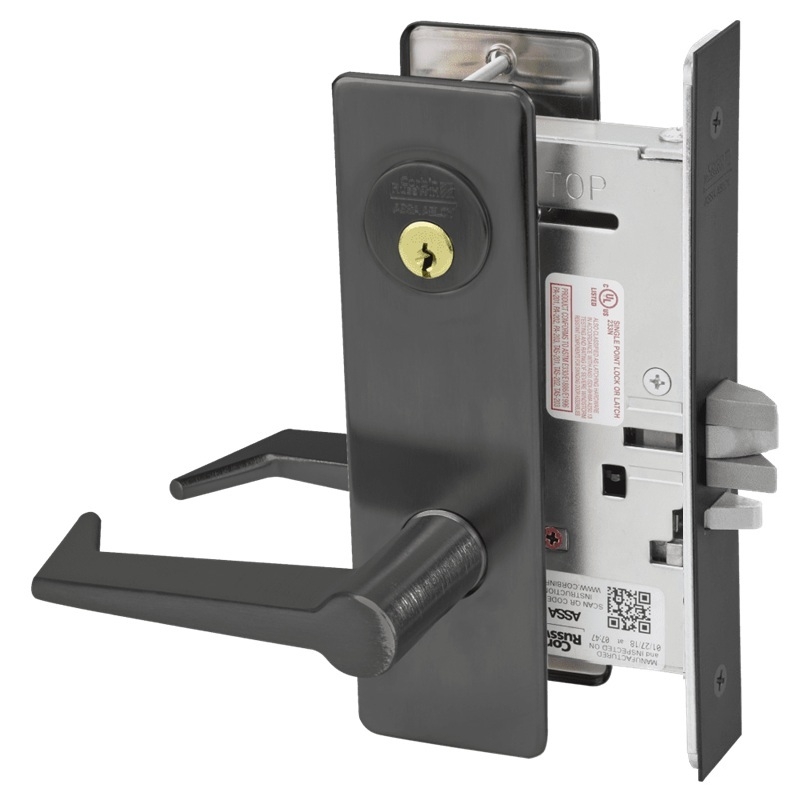 Picture of Corbin Russwin ML2055 ESM Classroom Mortise Lock, ES Lever, M Escutcheon