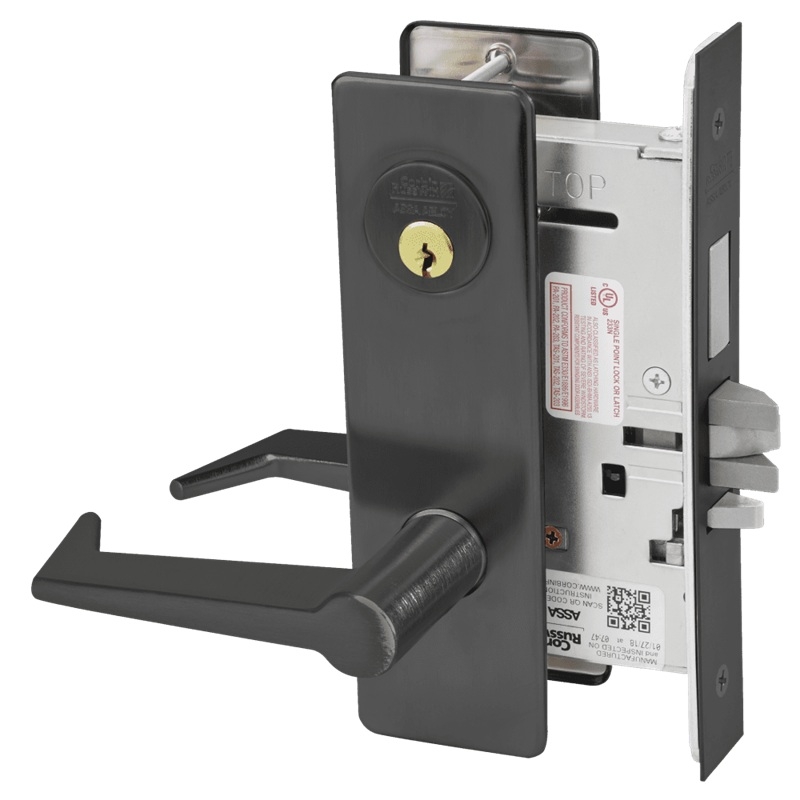 Picture of Corbin Russwin ML2072 ESM Classroom Intruder Mortise Lock, ES Lever, M Escutcheon