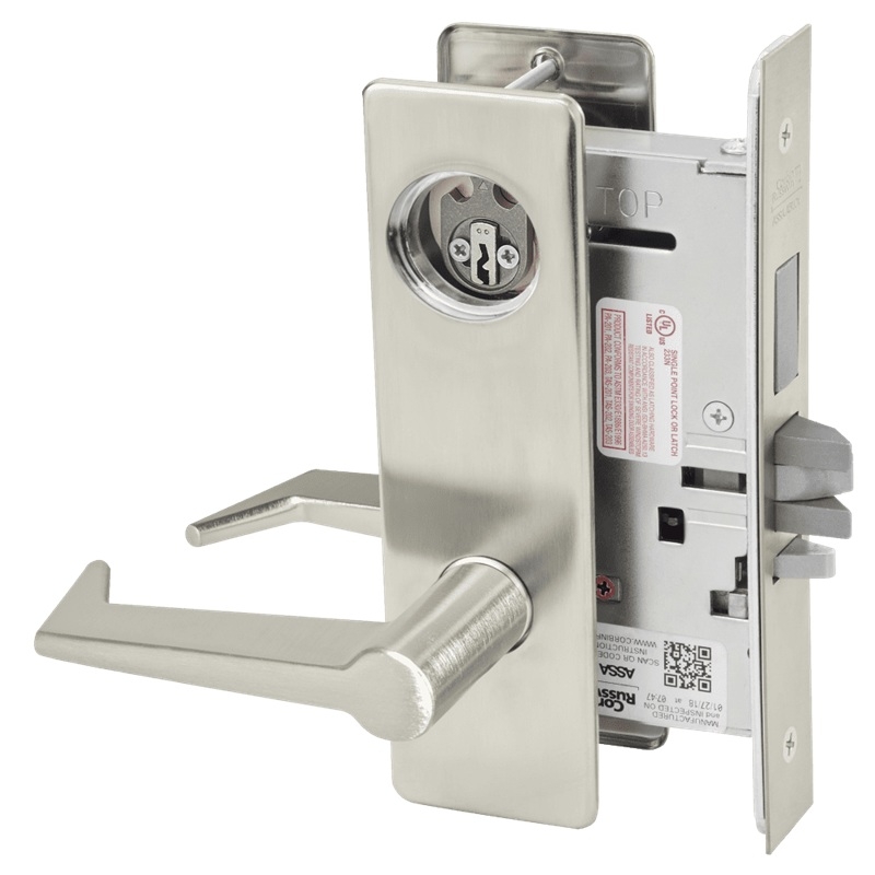 Picture of Corbin Russwin ML2075 ESM Security Entrance or Office Mortise Lock, ES Lever, M Escutcheon