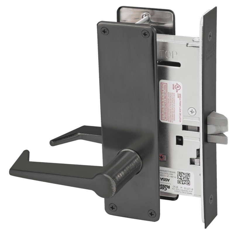 Picture of Corbin Russwin ML2010 ESN Passage or Closet Mortise Lock, ES Lever, N Escutcheon