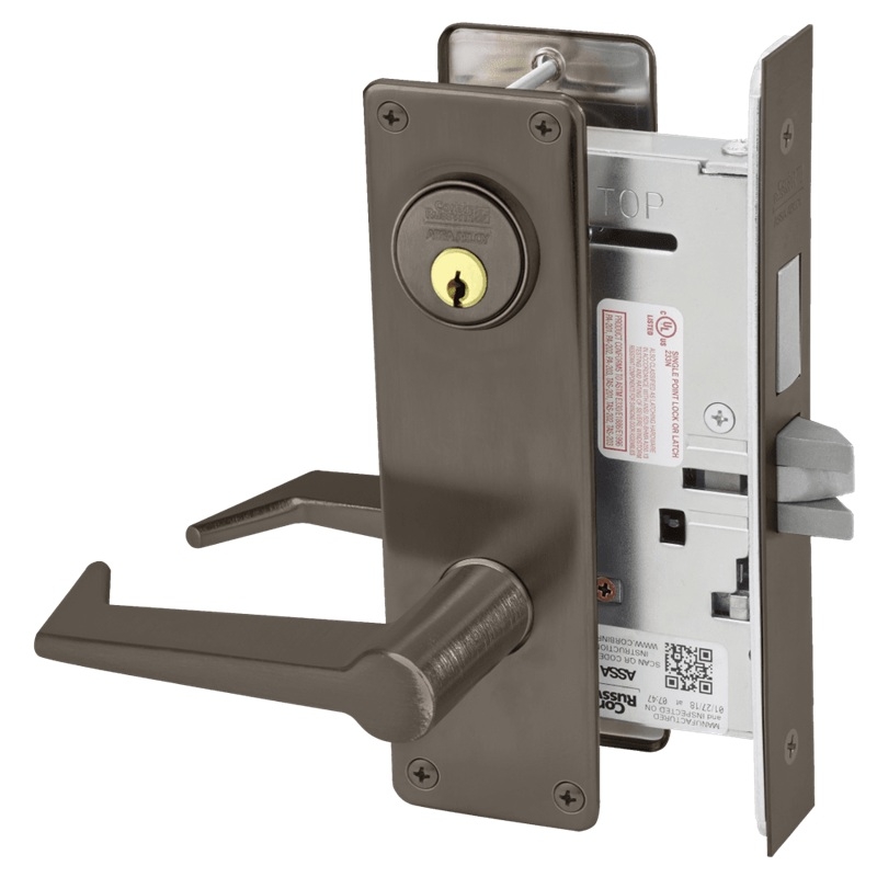 Picture of Corbin Russwin ML2022 ESN Store Door Mortise Lock, ES Lever, N Escutcheon