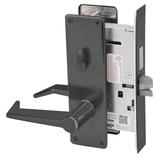 Picture of Corbin Russwin ML2030 ESN Privacy, Bedroom or Bathroom Mortise Lock, ES Lever, N Escutcheon