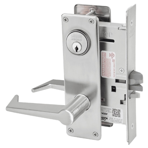 Picture of Corbin Russwin ML2032 ESN Institution or Utility Mortise Lock, ES Lever, N Escutcheon