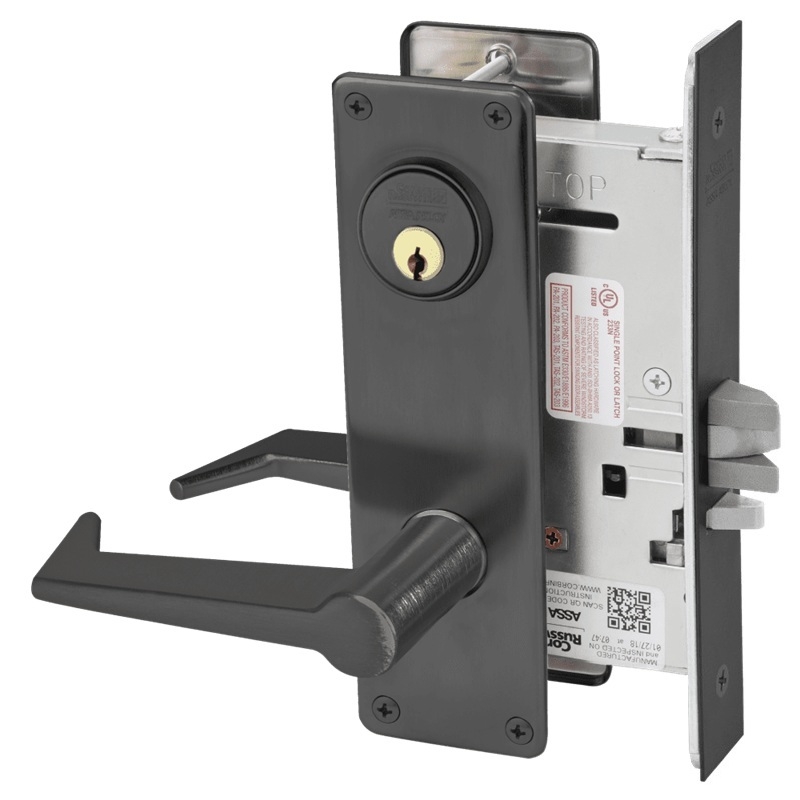 Picture of Corbin Russwin ML2032 ESN Institution or Utility Mortise Lock, ES Lever, N Escutcheon
