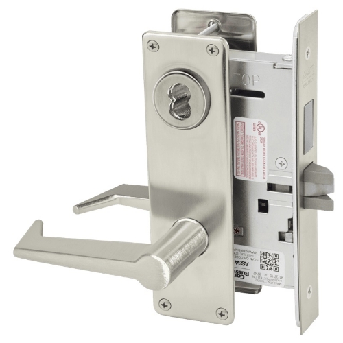 Picture of Corbin Russwin ML2065 ESN Dormitory or Entrance Mortise Lock, ES Lever, N Escutcheon