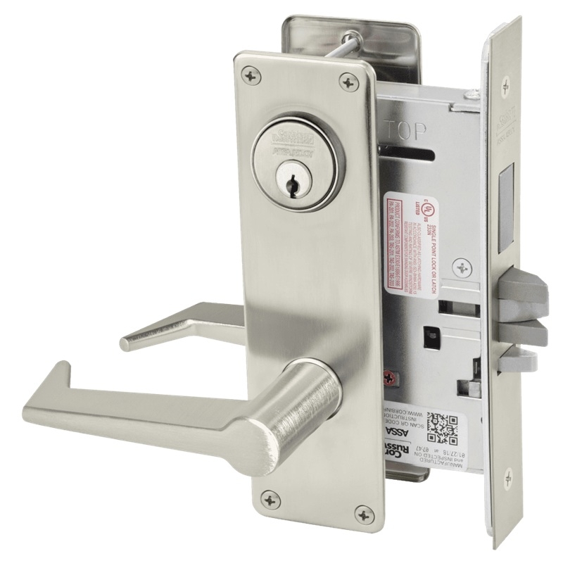 Picture of Corbin Russwin ML2072 ESN Classroom Intruder Mortise Lock, ES Lever, N Escutcheon