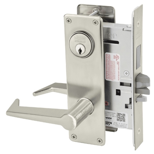 Picture of Corbin Russwin ML2072 ESN Classroom Intruder Mortise Lock, ES Lever, N Escutcheon