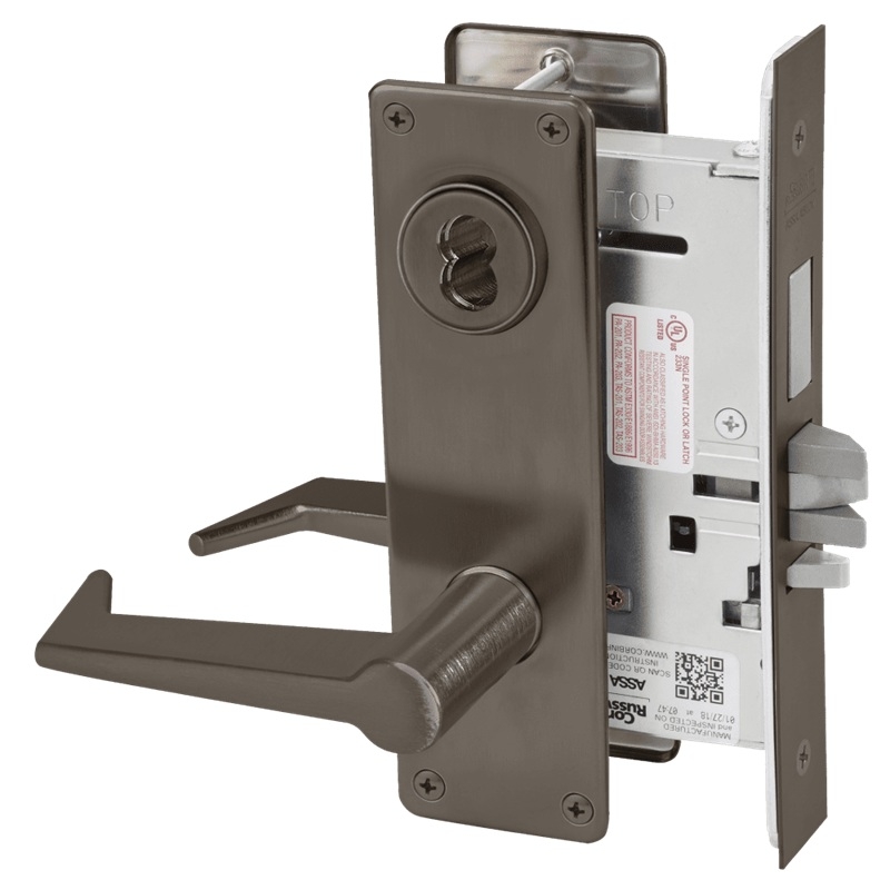 Picture of Corbin Russwin ML2072 ESN Classroom Intruder Mortise Lock, ES Lever, N Escutcheon