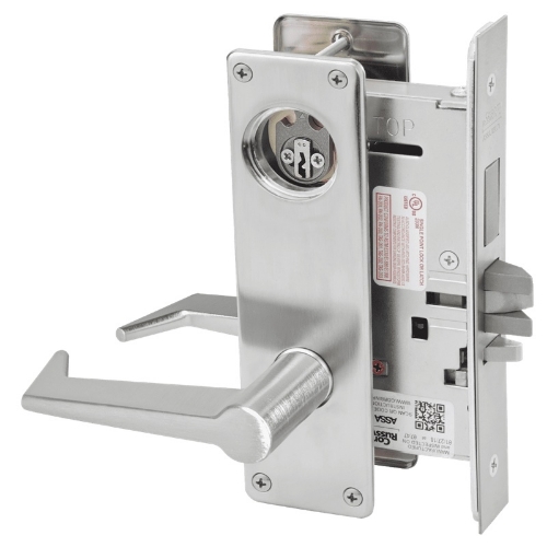 Picture of Corbin Russwin ML2075 ESN Security Entrance or Office Mortise Lock, ES Lever, N Escutcheon