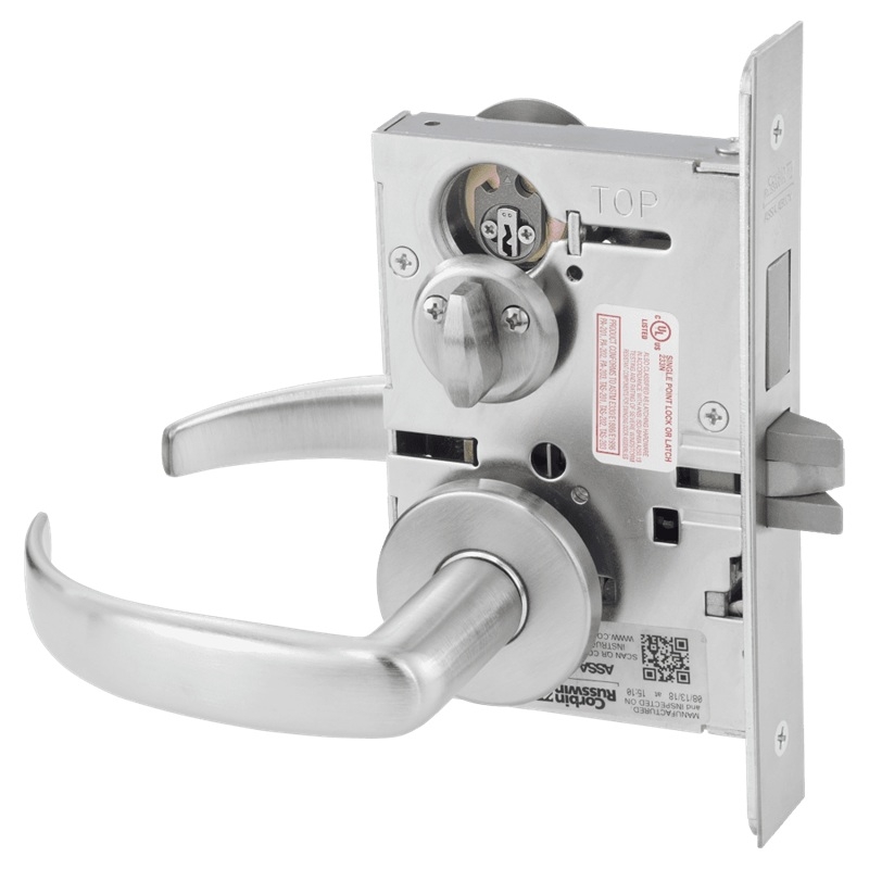 Picture of Corbin Russwin ML2020 PSA Privacy, Bedroom or Bathroom Mortise Lock, PS Lever, A Rose
