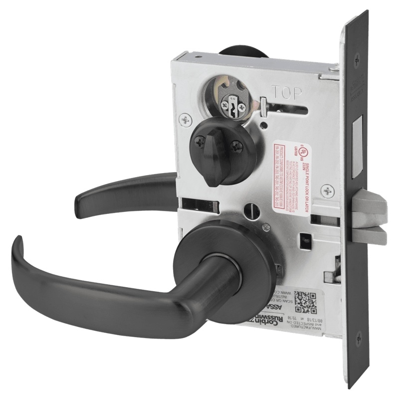 Picture of Corbin Russwin ML2020 PSA Privacy, Bedroom or Bathroom Mortise Lock, PS Lever, A Rose