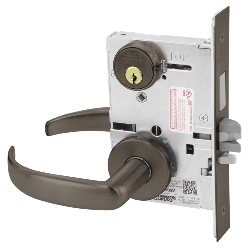 Picture of Corbin Russwin ML2029 PSA Hotel or Motel Mortise Lock, PS Lever, A Rose
