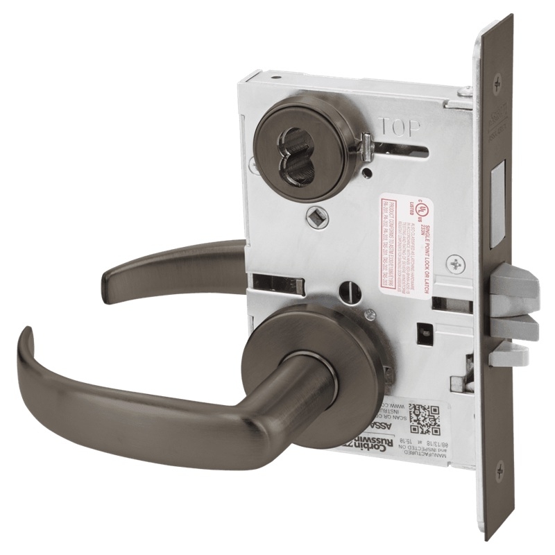 Picture of Corbin Russwin ML2029 PSA Hotel or Motel Mortise Lock, PS Lever, A Rose