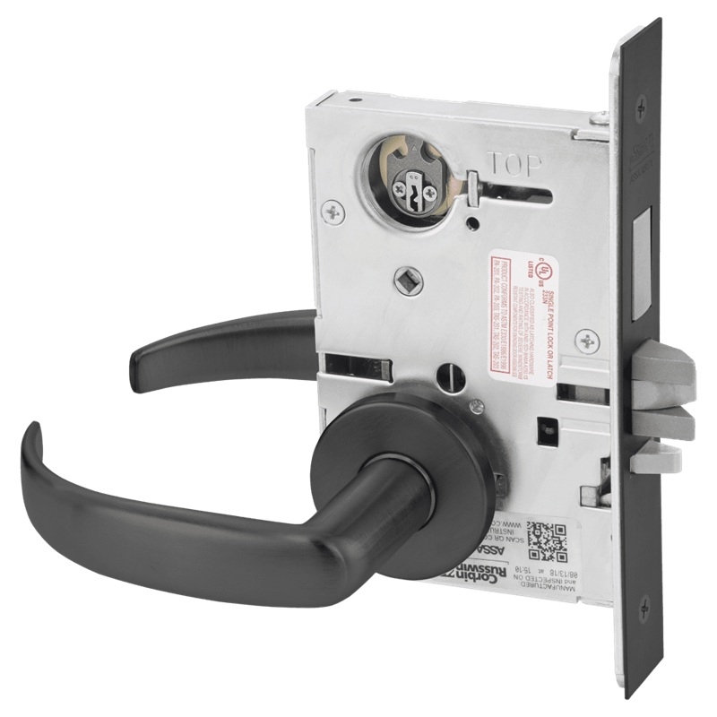 Picture of Corbin Russwin ML2029 PSA Hotel or Motel Mortise Lock, PS Lever, A Rose