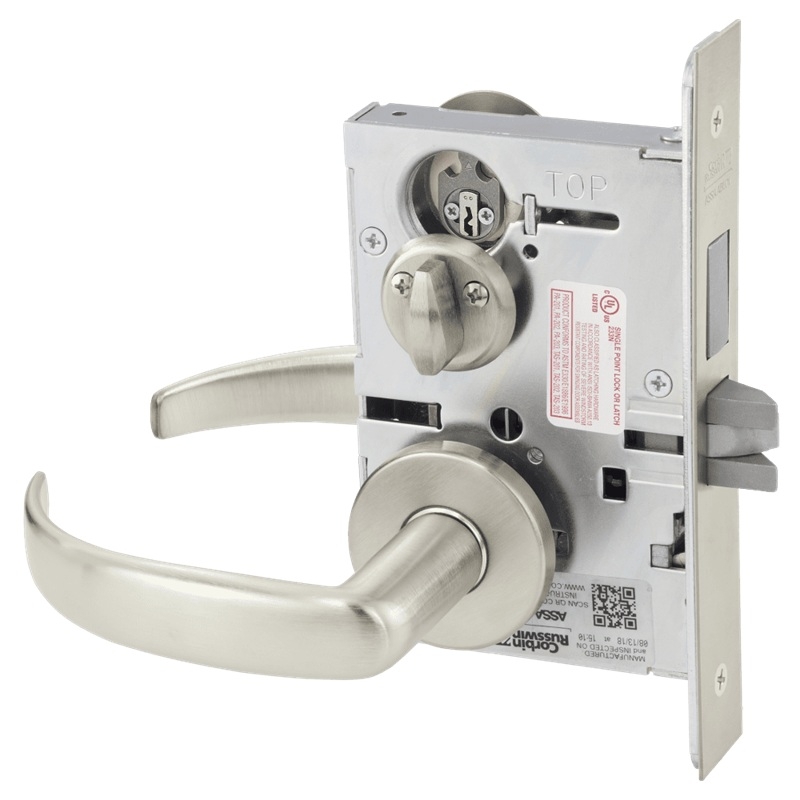 Picture of Corbin Russwin ML2030 PSA Privacy, Bedroom or Bathroom Mortise Lock, PS Lever, A Rose