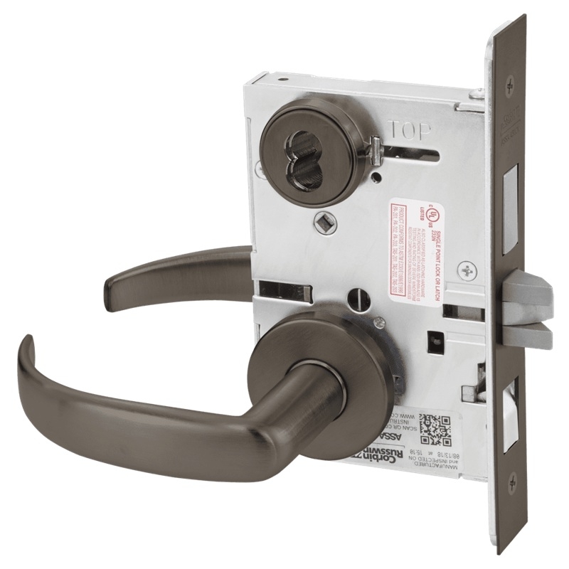 Picture of Corbin Russwin ML2048 PSA Entrance or Apartment Mortise Lock, PS Lever, A Rose