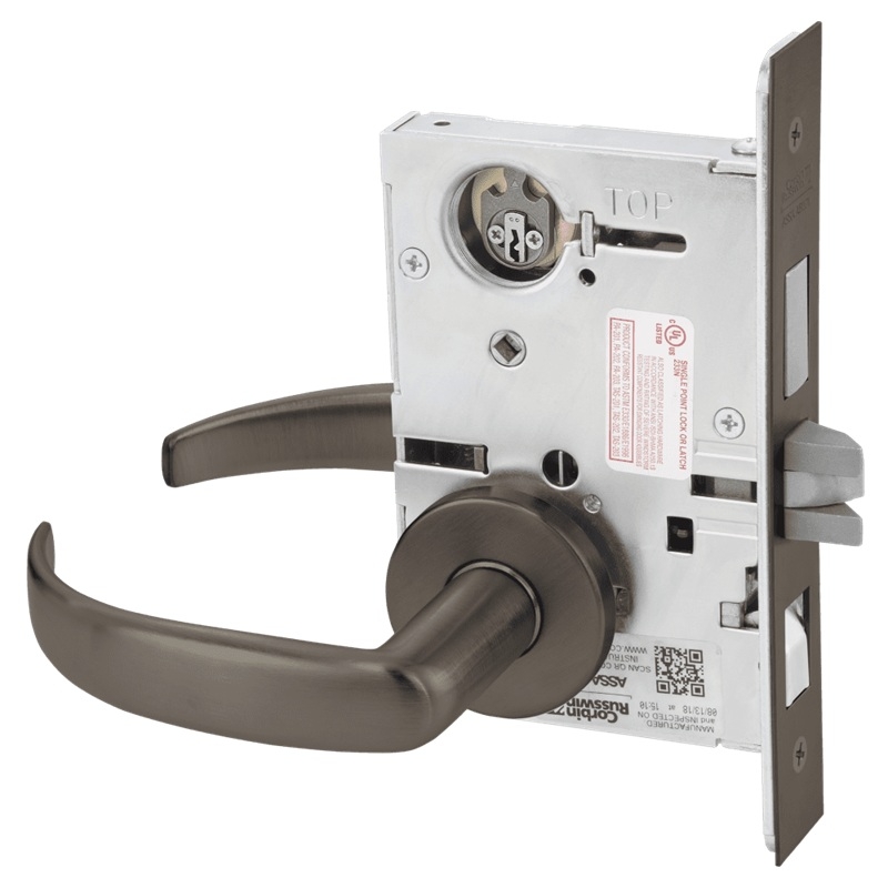 Picture of Corbin Russwin ML2048 PSA Entrance or Apartment Mortise Lock, PS Lever, A Rose