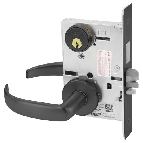 Picture of Corbin Russwin ML2075 PSA Security Entrance or Office Mortise Lock, PS Lever, A Rose