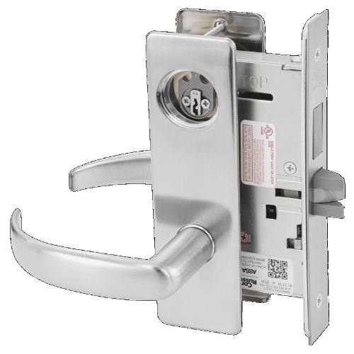 Picture of Corbin Russwin ML2024 PSM Entrance or Storeroom Mortise Lock, PS Lever, M Escutcheon