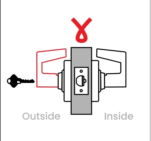 Picture of Schlage ND80PDEU SPA Grade 1 Electrified Cylindrical Lock, Storeroom Function, 12/24 VDC, Fail Secure, Sparta Lever