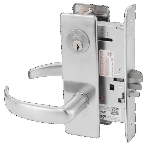 Picture of Corbin Russwin ML2042 PSM Entrance or Public Restroom Mortise Lock, PS Lever, M Escutcheon