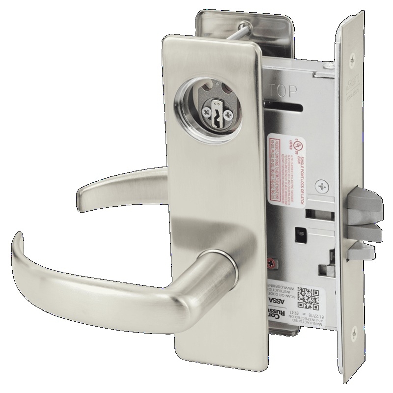 Picture of Corbin Russwin ML2042 PSM Entrance or Public Restroom Mortise Lock, PS Lever, M Escutcheon