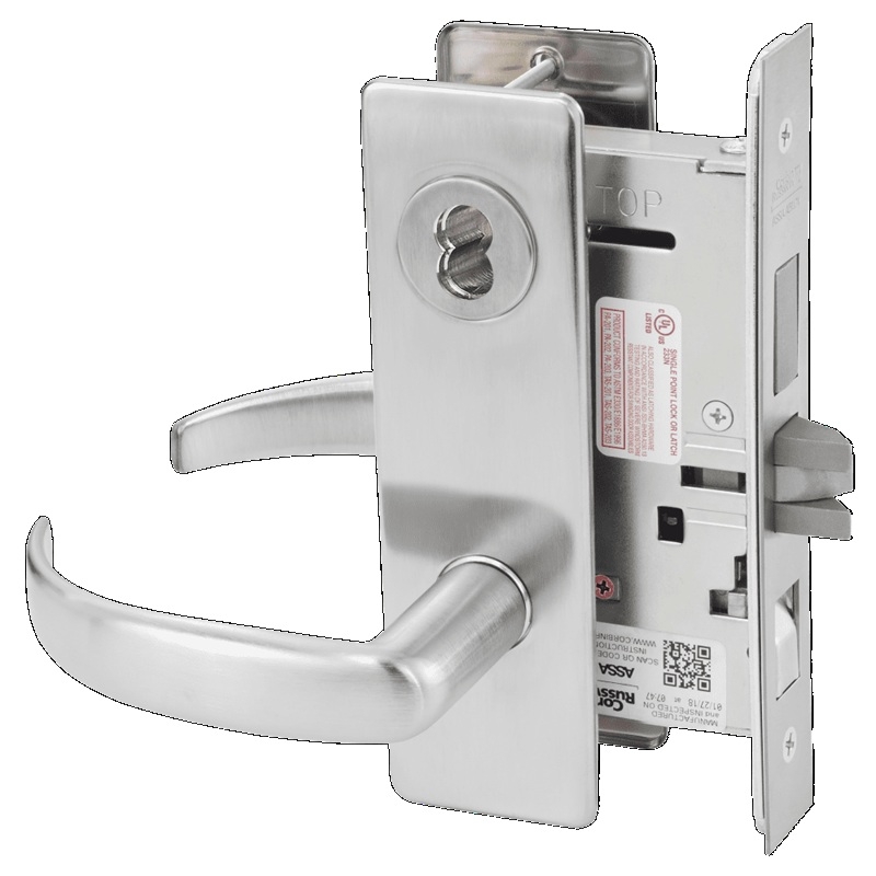 Picture of Corbin Russwin ML2048 PSM Entrance or Apartment Mortise Lock, PS Lever, M Escutcheon