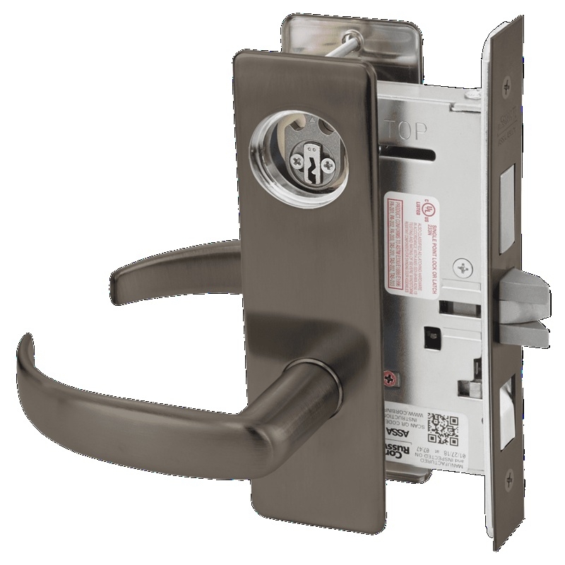 Picture of Corbin Russwin ML2048 PSM Entrance or Apartment Mortise Lock, PS Lever, M Escutcheon