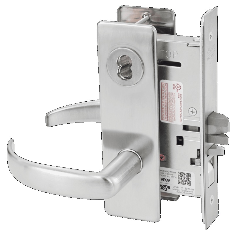 Picture of Corbin Russwin ML2051 PSM Entrance or Office Mortise Lock, PS Lever, M Escutcheon