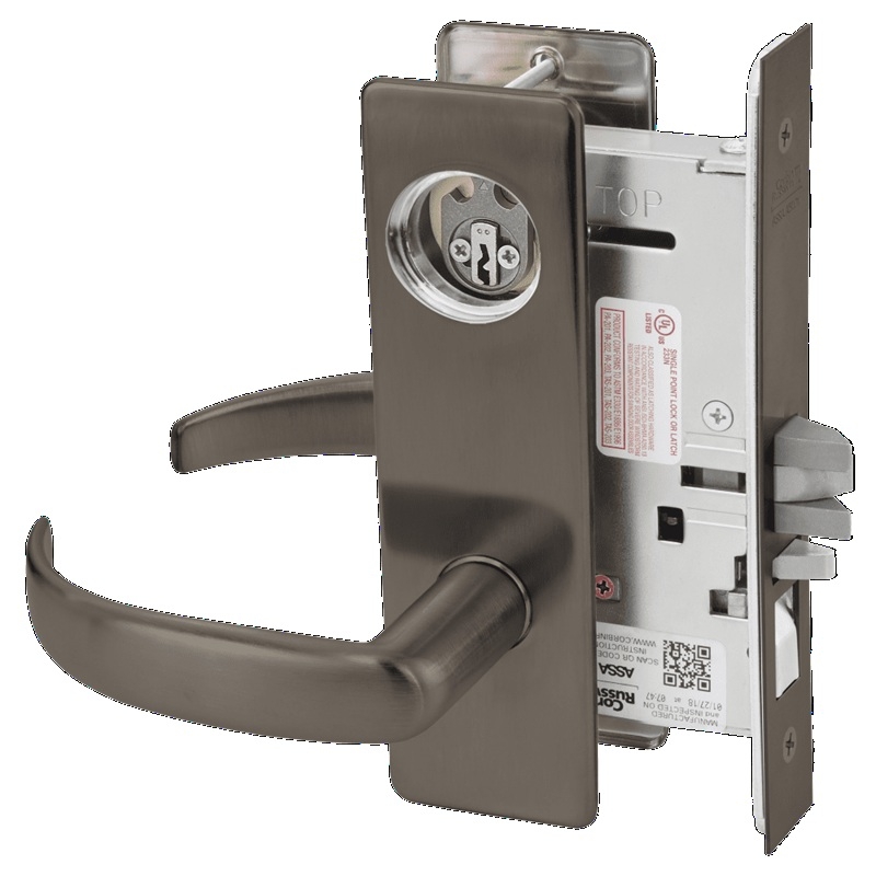 Picture of Corbin Russwin ML2051 PSM Entrance or Office Mortise Lock, PS Lever, M Escutcheon