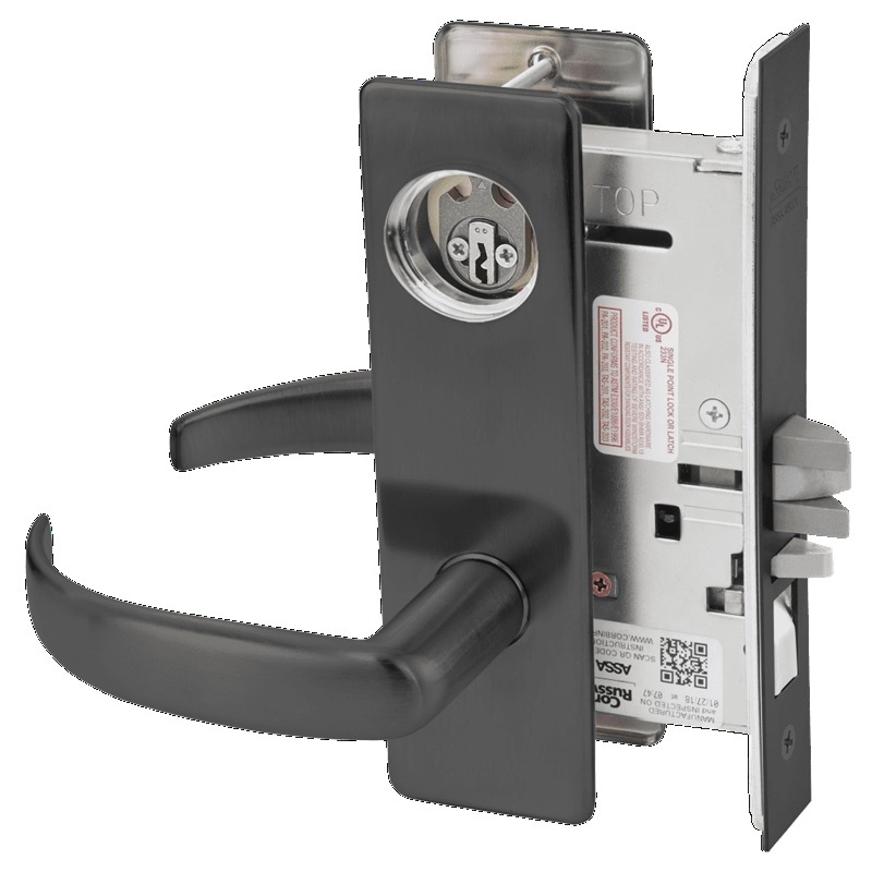 Picture of Corbin Russwin ML2051 PSM Entrance or Office Mortise Lock, PS Lever, M Escutcheon