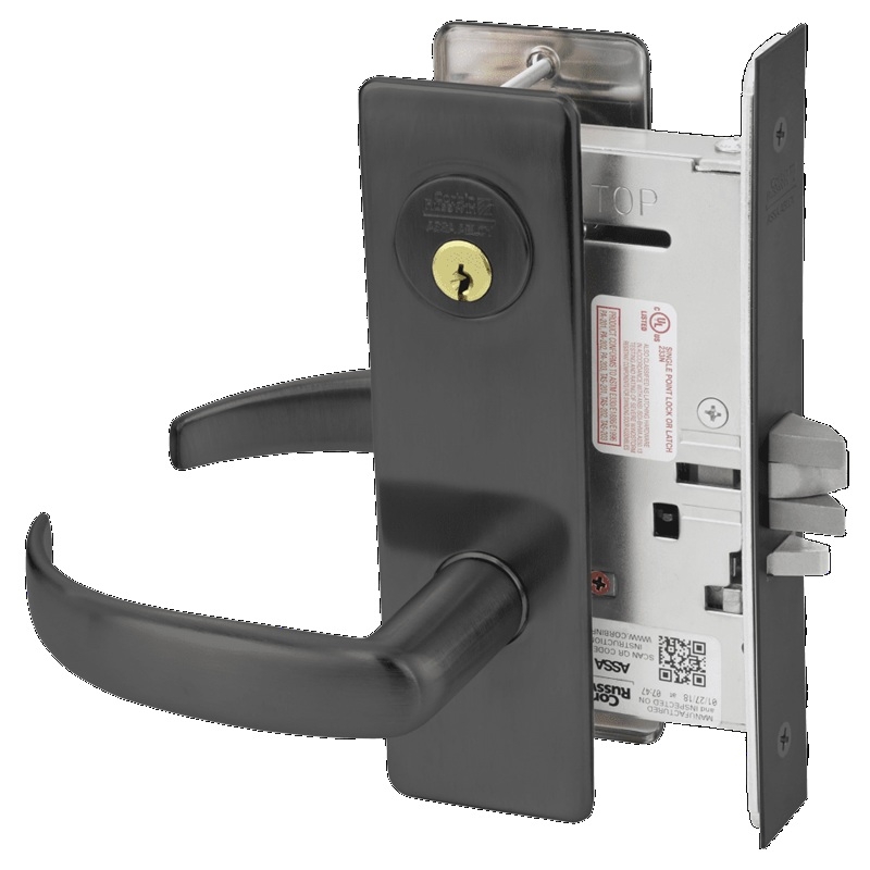 Picture of Corbin Russwin ML2057 PSM Storeroom or Closet Mortise Lock, PS Lever, M Escutcheon